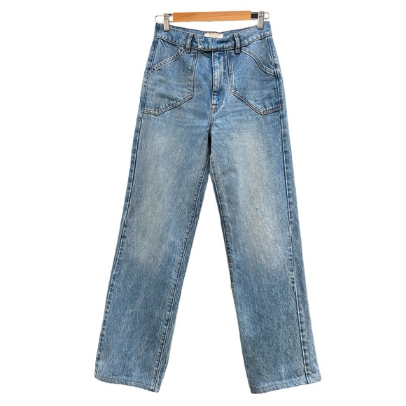 Triarchy Ms. Keaton Farmstand Baggy Jeans Blue Recycled & Organic Cotton - Sz 25 - Picture 3 of 14